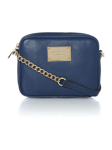 michael kors jet set crossbody navy|Michael Kors studded crossbody bag.